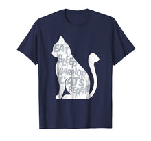 Load image into Gallery viewer, Eat Sleep Warrior Cats Repeat Cat Lover TShirt