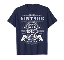 Load image into Gallery viewer, Happy 47th Birthday Vintage 1972 T-Shirt 47th Birthday Funny