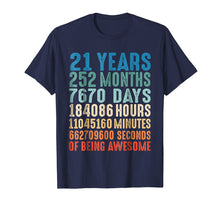 Load image into Gallery viewer, 21 Years Old 21st Birthday Vintage Retro T Shirt 252 Months