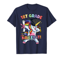 Load image into Gallery viewer, Dabbing Unicorn Graduation T shirt 1st Grade Girls Kids Boys