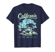 Load image into Gallery viewer, California CA Retro 70's Vintage Skyline Surf Tee Shirt