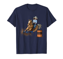 Load image into Gallery viewer, Barrel Racing Horse T Shirt Country Western Womens Girls Kid