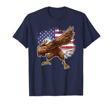 Load image into Gallery viewer, 4th of July Proud Dabbing American Eagle USA T-Shirt