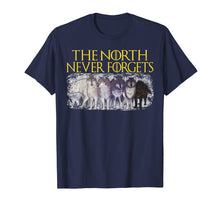 Load image into Gallery viewer, Direwolves The North Never Forgets T-shirt Funny Dire Wolf