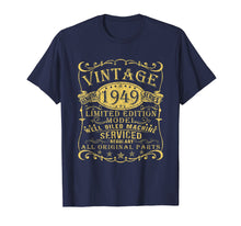 Load image into Gallery viewer, 1949 Vintage 70th Birthday All Original Parts Gift T Shirt