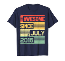Load image into Gallery viewer, Awesome Since July 2015 Shirt Vintage 4th Birthday Gift Kid
