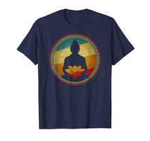 Load image into Gallery viewer, Buddha Lotus Flower Meditation Vintage T-shirt