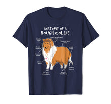 Load image into Gallery viewer, Anatomy Of A Rough Collie Funny Dog Puppy Gift T Shirt