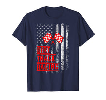 Load image into Gallery viewer, Dirt Track Racing American Flag Motorcross Racing Gift T-Shirt