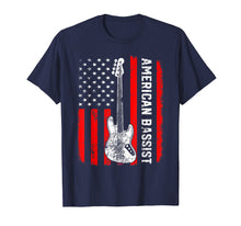 Load image into Gallery viewer, American Bassist Bass Guitar Player Funny T-Shirt