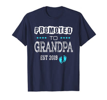 Load image into Gallery viewer, Mens Promoted to Grandpa 2019 First Time Grandfather Shirt Gift