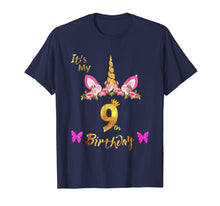 Load image into Gallery viewer, Awesome Since 2009 - Cool Unicorn 9th Birthday T-Shirt