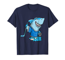 Load image into Gallery viewer, Funny Hockey Shark T-Shirt Hockey Shark Lovers Gift