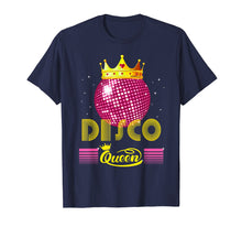 Load image into Gallery viewer, Disco Queen Tshirt - Retro 70s Vintage Disco Ball