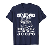 Load image into Gallery viewer, Mens Real Grandpas Drive Jeeps T-shirt Jeep Grandpa Tee