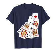 Load image into Gallery viewer, Poker Playing Card T-Shirt Ace King Queen Jack