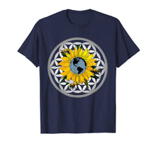 Load image into Gallery viewer, Flower of Life Sunflower Earth T Shirt Bees Climate Change