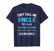 Load image into Gallery viewer, Funny Uncle Gift Shirt, Uncle Partner In Crime Shirt