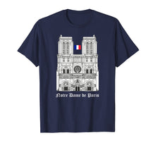 Load image into Gallery viewer, Vintage Paris France City Notre-Dame Cathedral Gift T-Shirt