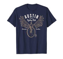 Load image into Gallery viewer, Austin Texas Flying Steampunk Bicycle T-Shirt