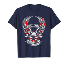 Load image into Gallery viewer, American By Birth Ironworker By Choice Tshirt USA Flag Eagle