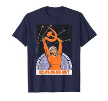 Load image into Gallery viewer, Soviet TShirt Sputnik Gagarin Space Ussr CCCP Vintage Poster