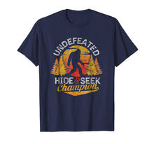 Load image into Gallery viewer, Bigfoot T-shirt Undefeated Hide & Seek Sasquatch Yeti Gift