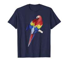 Load image into Gallery viewer, Parrot T-shirt, Scarlet Macaw Tee Jungle Bird Lover Tee