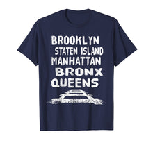 Load image into Gallery viewer, New york city areas five boroughs t-shirt