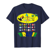 Load image into Gallery viewer, All 12 National Soccer Teams to Brazil with Samba T-Shirt