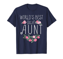 Load image into Gallery viewer, Family World's Best Great Aunt Shirt Funny Auntie Ever Gift