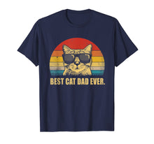 Load image into Gallery viewer, Vintage Best Cat Dad Ever T-Shirt Cat Daddy Father Gift Men