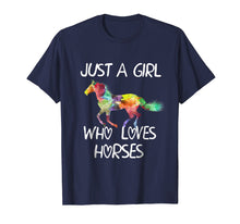 Load image into Gallery viewer, Just A Girl Who Loves Horses Shirt Cute Horse Design T-Shirt