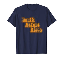 Load image into Gallery viewer, Distressed Vintage Retro Style Tee Death Before Disco Shirt