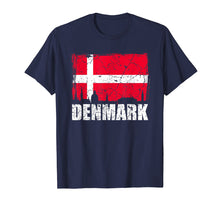 Load image into Gallery viewer, I Love Denmark Flag T-Shirt Denmark Country Pride Tee Gift