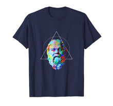 Load image into Gallery viewer, Colorful Socrates Hipster Triangle Shirt - Philosophy gift