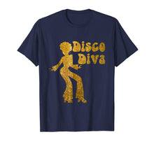Load image into Gallery viewer, Disco Diva T Shirt - Retro 70's Seventies Retro Disco Ball