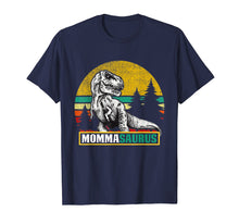Load image into Gallery viewer, Mommasaurus T Shirt T Rex Momma Saurus Dinosaur Mom Dad