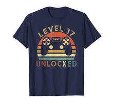 Load image into Gallery viewer, Level 17 Unlocked Vintage T-Shirt Celebrate 17th Wedding