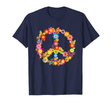Load image into Gallery viewer, Groovy 70's Butterfly Peace Symbol Shirt Retro Costume Party