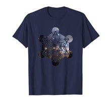 Load image into Gallery viewer, Metatrons Cube Nebula Outer Space Stars Universe T-Shirt