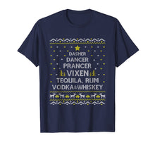 Load image into Gallery viewer, Christmas Tree Dasher Dancer Prancer Tequila Vodka T-Shirt