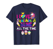 Load image into Gallery viewer, Love Squishies & Slime Time Rainbow Unicorn Narwhal T-Shirt