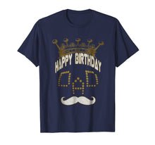 Load image into Gallery viewer, Happy birthday DAD T-SHIRT cute mustache skull