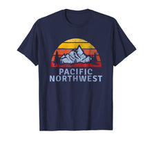 Load image into Gallery viewer, Pacific Northwest Retro Mountain Sunset T-Shirt