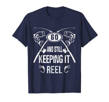 Load image into Gallery viewer, Funny 60th Fisherman Fishing Birthday Gifts Bass Men Tshirts