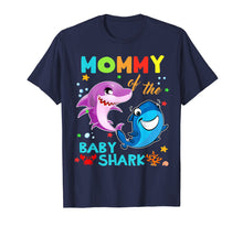 Load image into Gallery viewer, Mommy Of The Baby Shark Birthday Mommy Shark Shirt