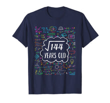 Load image into Gallery viewer, Square Root of 144 12th birthday T-Shirt for 12 years old