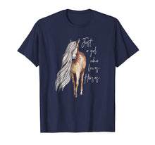 Load image into Gallery viewer, Just a Girl Who Loves Horses T-shirt