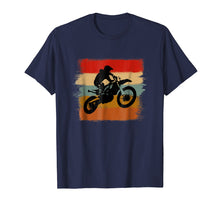 Load image into Gallery viewer, Motocross Vintage Dirt Bike Retro Stripes Enduro T-Shirt